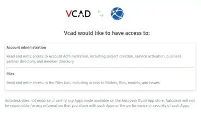 Use Vcad app with Autodesk Construction Cloud®